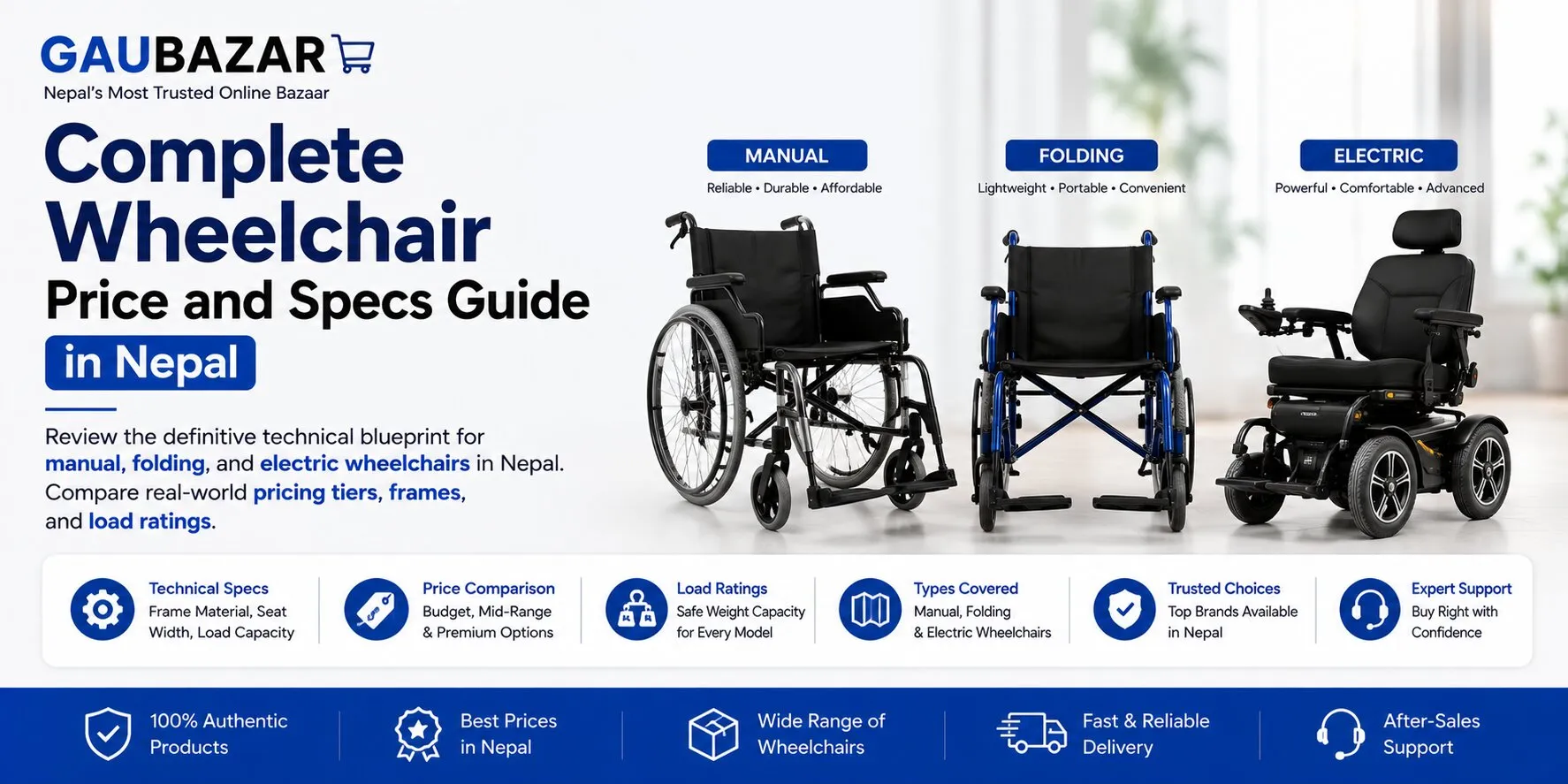 Complete Wheelchair Price and Specs Guide in Nepal