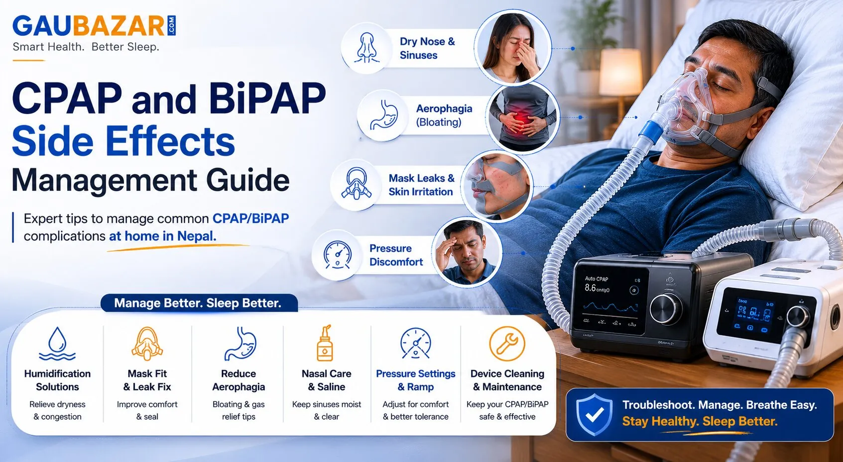 CPAP and BiPAP Side Effects Management Guide