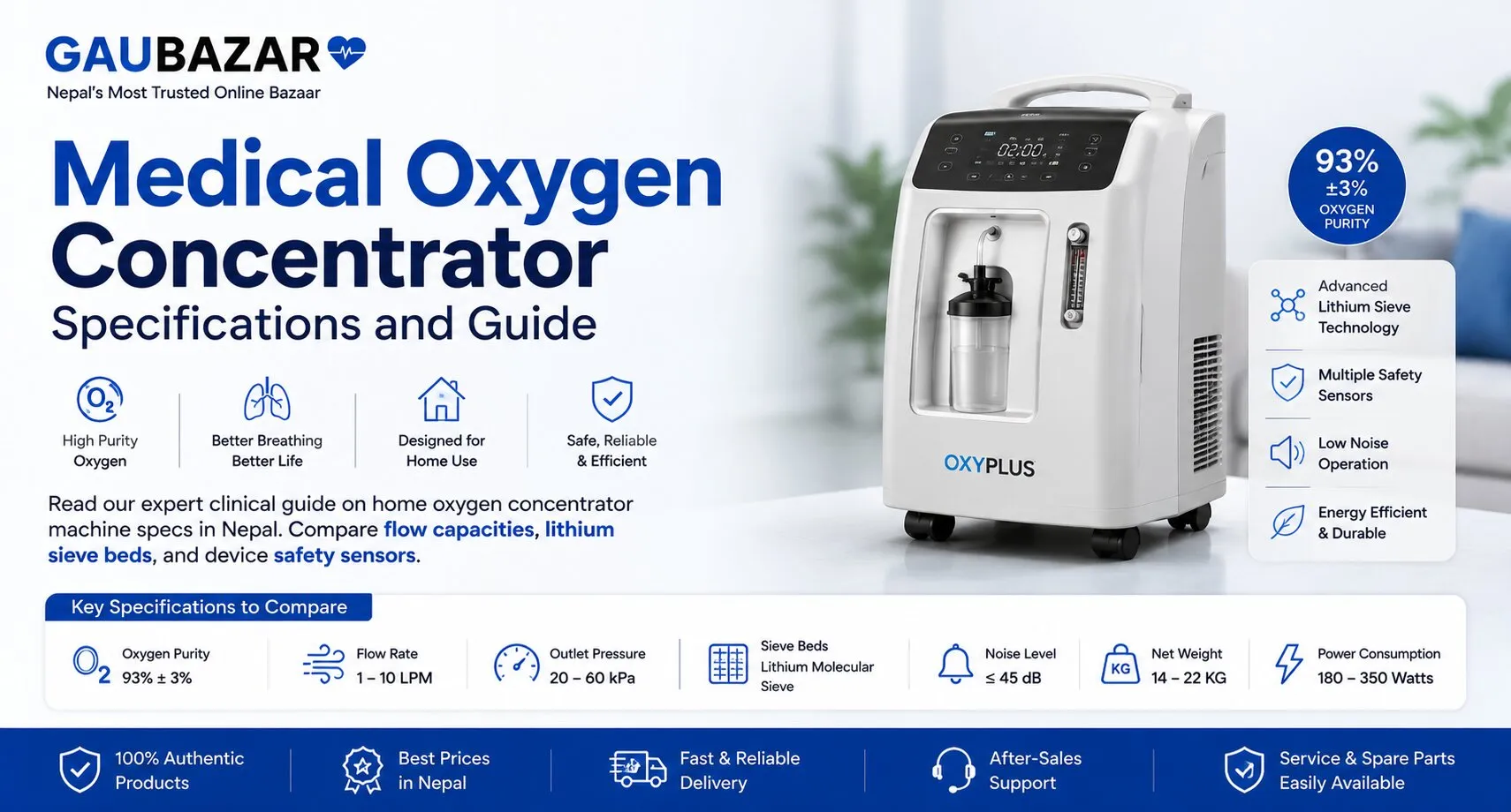 Medical Oxygen Concentrator Specifications and Guide