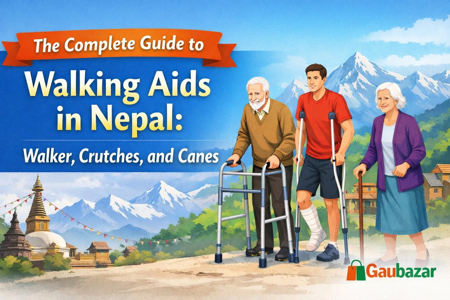 Walking Aids in Nepal: Walker, Crutches or Cane?