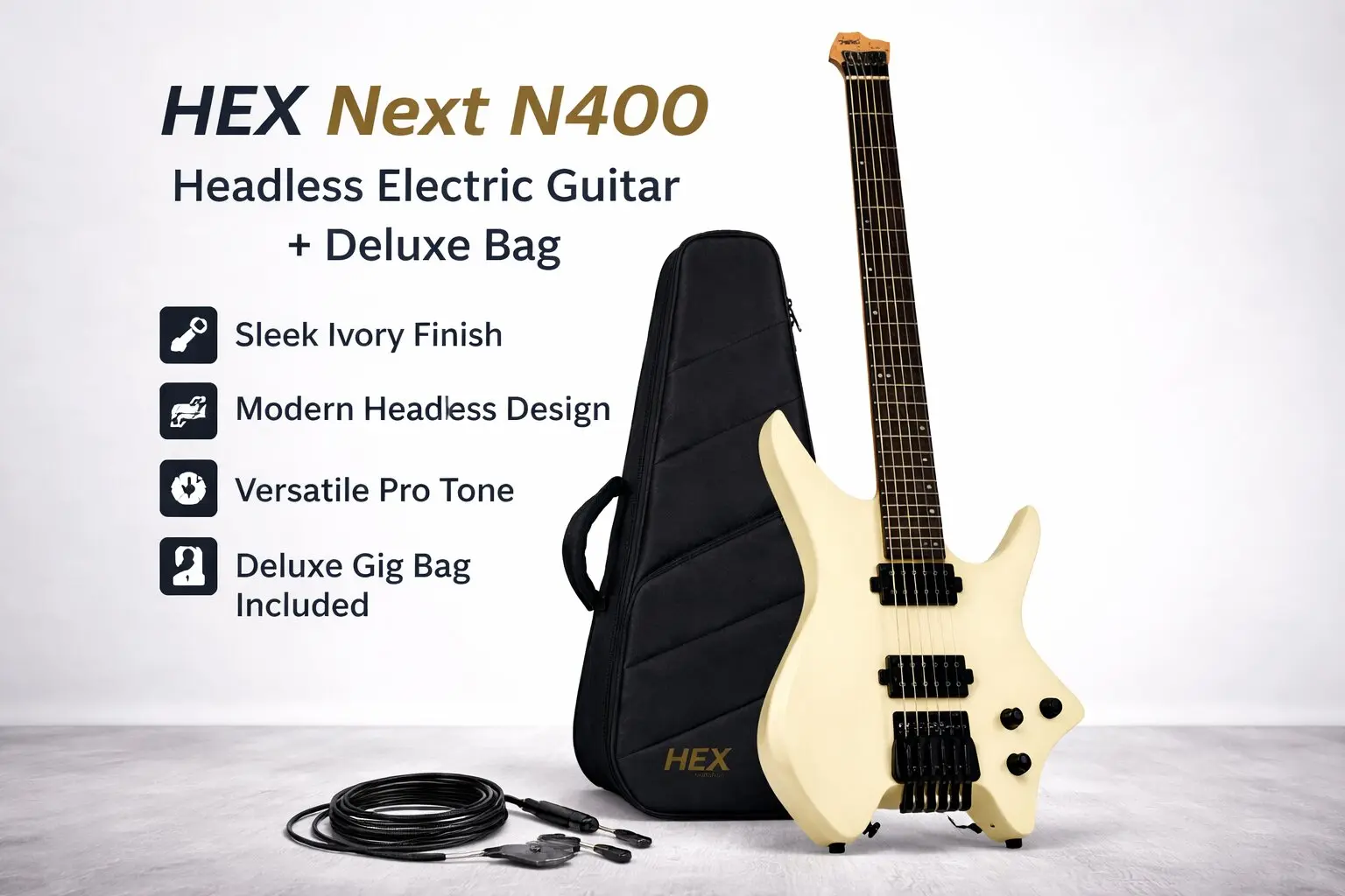 N400 Headless Electric Guitar