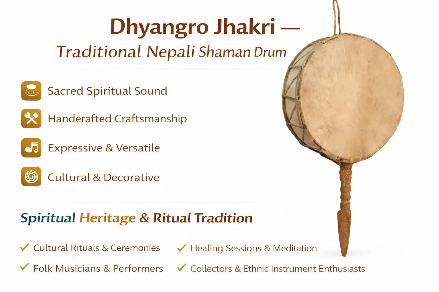 Dhyangro Jhakri Traditional Nepali Shaman Drum