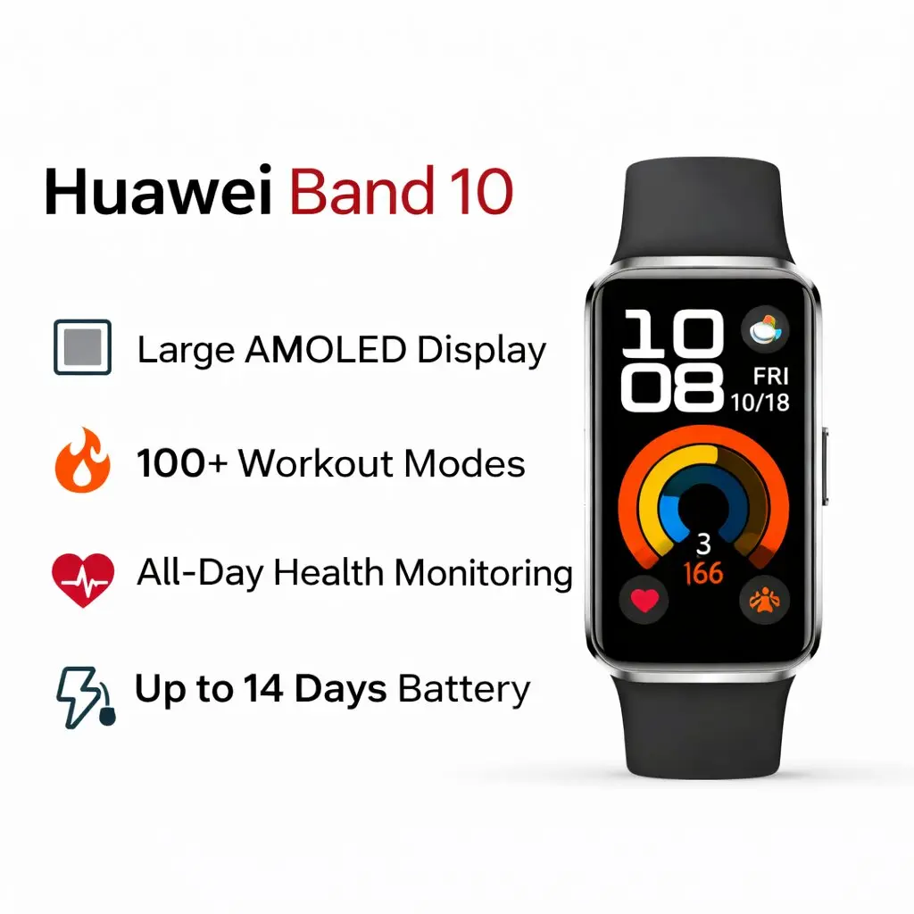 Huawei Band 10 Premium Fitness Tracker