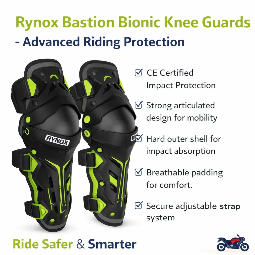 Rynox Bastion Bionic Knee Guards – Advanced Riding Protection