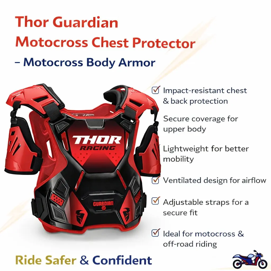 Thor Guardian Motocross Chest Protector – Full Upper Body Armor