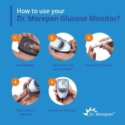 Dr. Morepen BG-03 Gluco One Glucometer Combo with 50 Strips 2/2