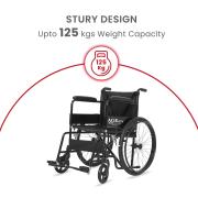 AGEasy Wheel Easy Foldable Wheelchair 3/3