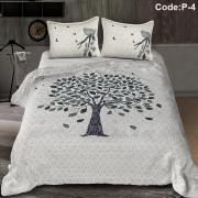 Pure Cotton Jaipuri King Size Bedsheet: 2 Pillow Covers off white