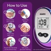 AGARO Glucometer 2/3