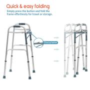 KosmoCare Lightweight Aluminum Height Adjustable Folding Walker 3/3