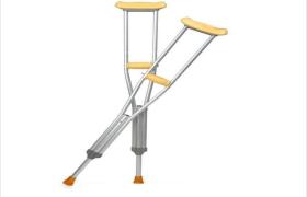 Under Arm Auxiliary Crutch Adjustable Support 3/3