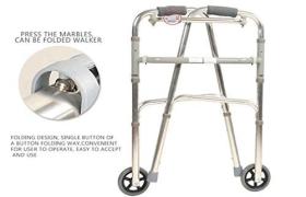 Balanced Frame Folding Walker with Wheels 2/3