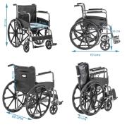 KosmoCare Dura Wheelchair With Commode 2/3