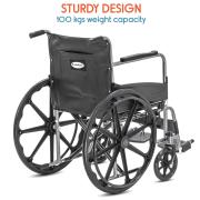 KosmoCare Dura Wheelchair With Commode 3/3