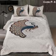 Jaipuri King Size Bedsheet: Pure Cotton, 2 Pillow Covers