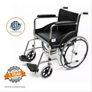 Wheelchair with Commode Seat Lift 1/3