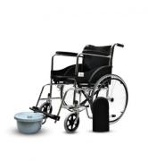 Wheelchair with Commode U Cut 2/2