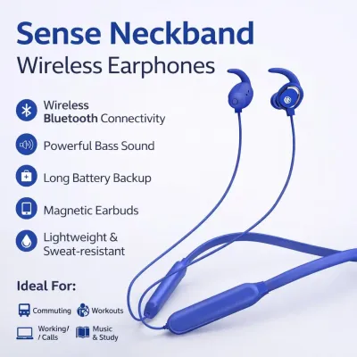 Noise Sense Neckband Wireless Earphones