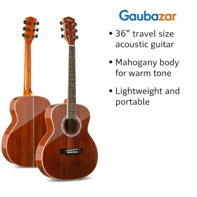 Mahogany Acoustic Travel Guitar