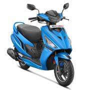 Hero Matt Blue Maestro Edge scooter 1/2