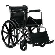 Foldable Basic Wheelchair Chrome 1/2