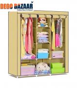 Portable Foldable Fabric Wardrobe Closet Storage Organizer For Clothes Rack 2/2