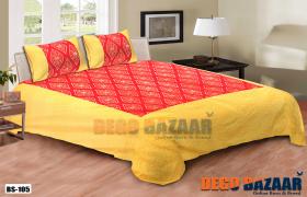 100% Cotton Jaipuri King Size Bedsheet With 2 Pillow Covers