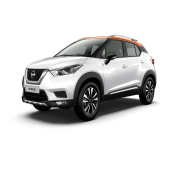 Nissan Kicks Pearl White With Amber Orange 1/1