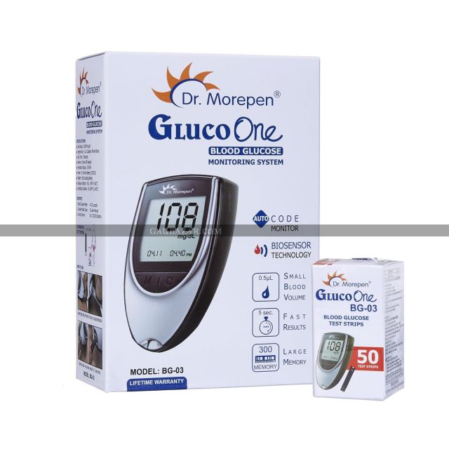 Dr. Morepen BG-03 Gluco One Glucometer Combo with 50 Strips