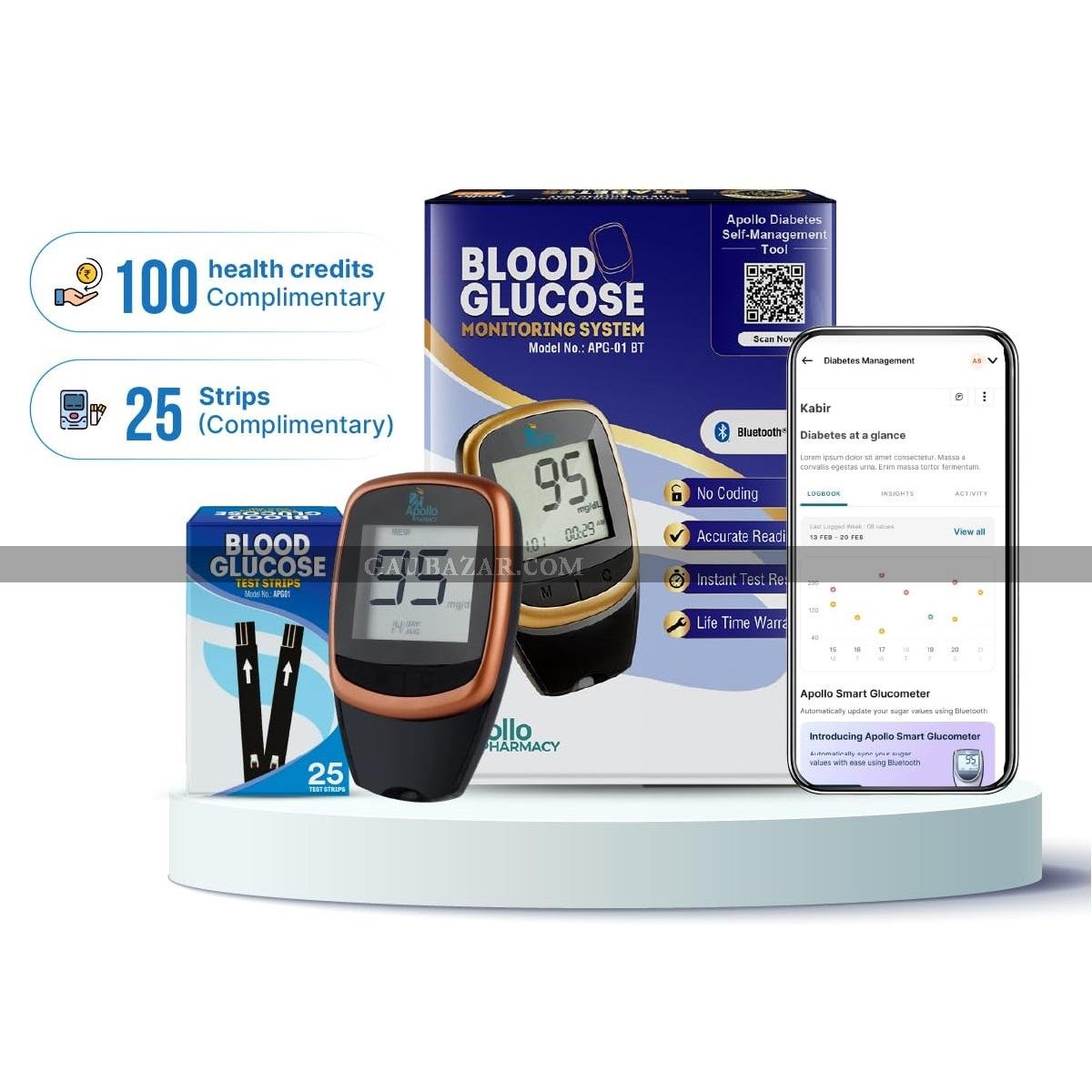 Apollo Smart Bluetooth Glucometer