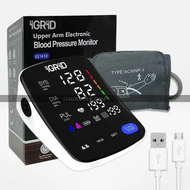 iGRiD Digital Blood Pressure Monitor For Home