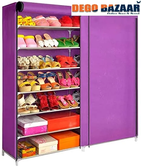 7 Layers Portable And Folding Multi-Purpose Shoe Rack & Stand Pr