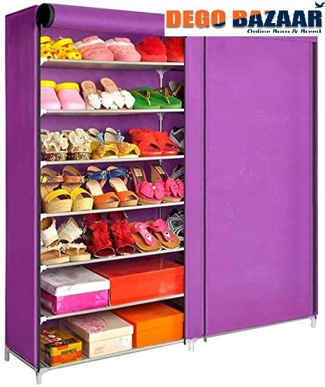 7 Layers Portable And Folding Multi-Purpose Shoe Rack & Stand Pr