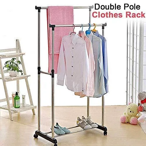 Double Pole Stainless Steel Cloth Drying Hanger