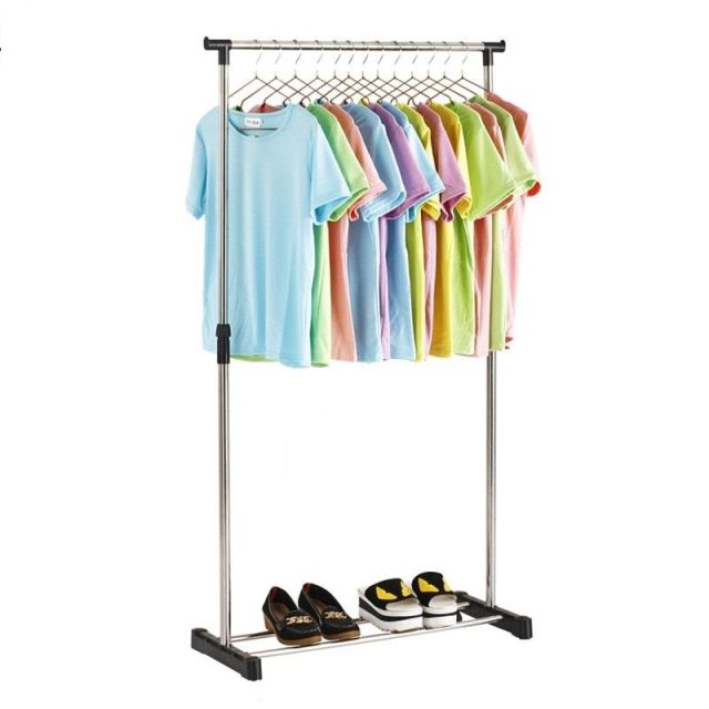 Single-Pole Standing Clothes Drying Rack