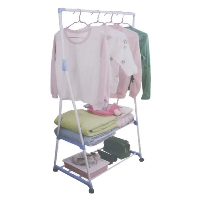 Adjustable Stainless Steel Cloth Drying Hanger With Wheel