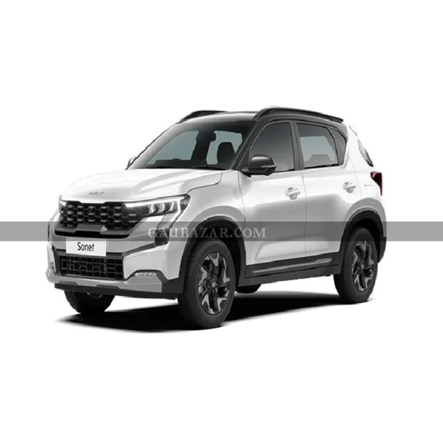 KIA SONET 1.2L HTE PTL Glacier White Pearl With Aurora Black
