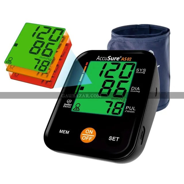 AccuSure 3-Color Display Blood Pressure Monitor