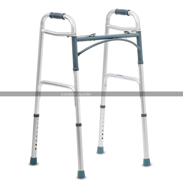 KosmoCare Lightweight Aluminum Height Adjustable Folding Walker