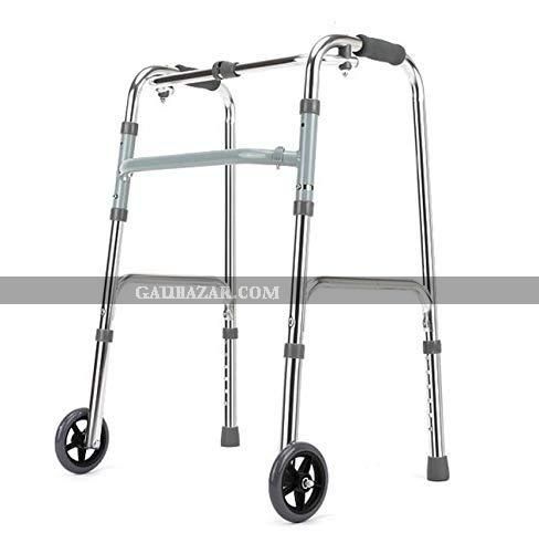 Balanced Frame Folding Walker with Wheels