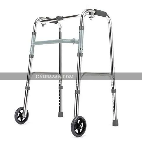 Balanced Frame Folding Walker with Wheels