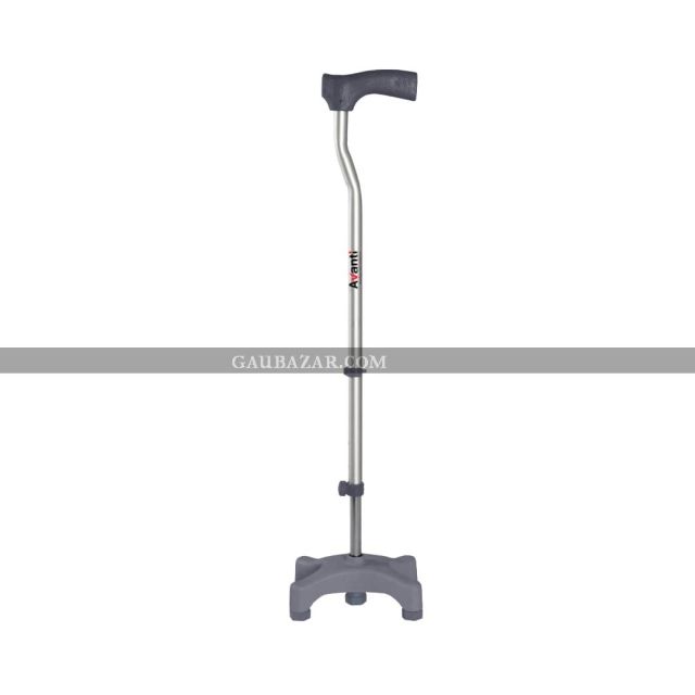 Vissco Avanti L Shape Quadripod Walking Stick