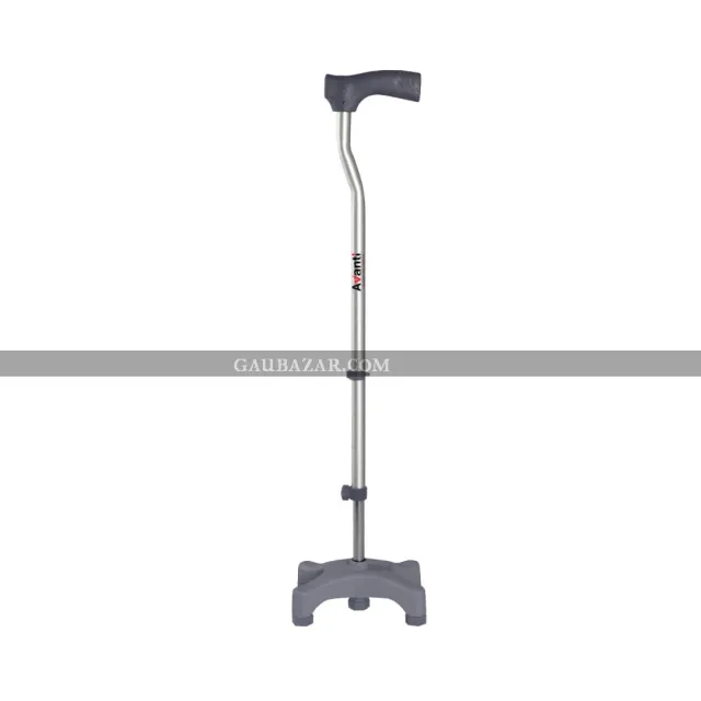 Vissco Avanti L Shape Quadripod Walking Stick
