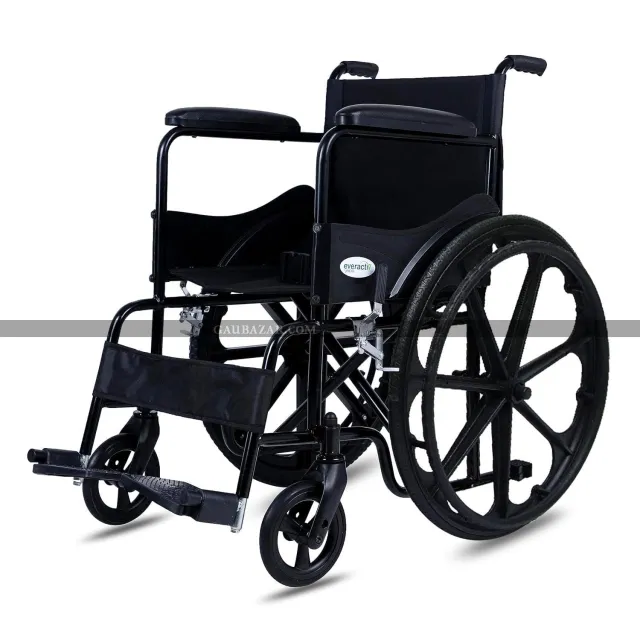 Everactiv Everyday Economy Foldable Wheelchair with Seat Belt