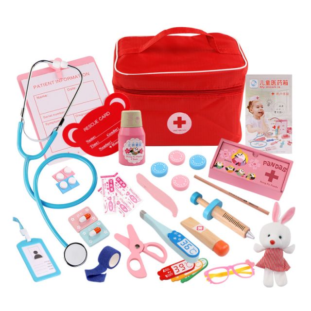 Children Pretend Doctor Toy Set Durable Nurse Injection Tool