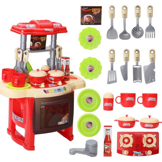 Children Kids Cooking Pretend Role Play Toy Cooker Set