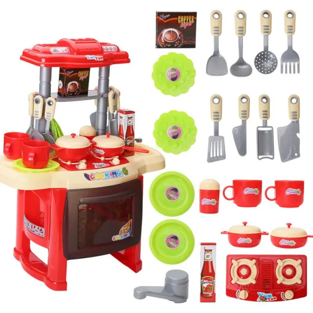 Children Kids Cooking Pretend Role Play Toy Cooker Set