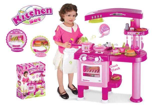 Real Action Kitchen Toy Set For Kids With Realistic Accessories