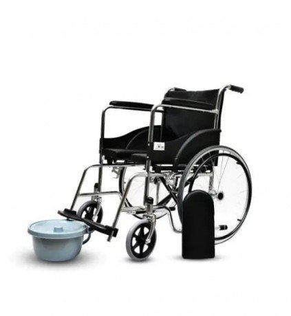 Wheelchair with Commode U Cut