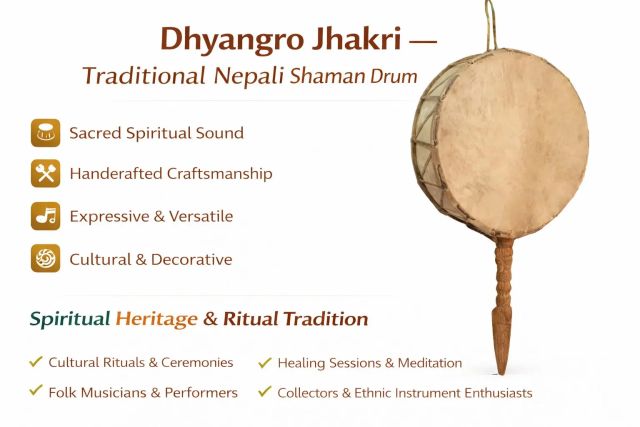 Dhyangro Jhakri Traditional Nepali Shaman Drum